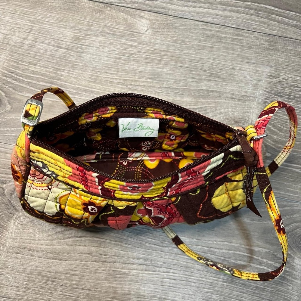 Vera Bradley Frannie Crossbody or Shoulder Bag and Zip Pouch in Buttercup - NWOT - Picture 4 of 11